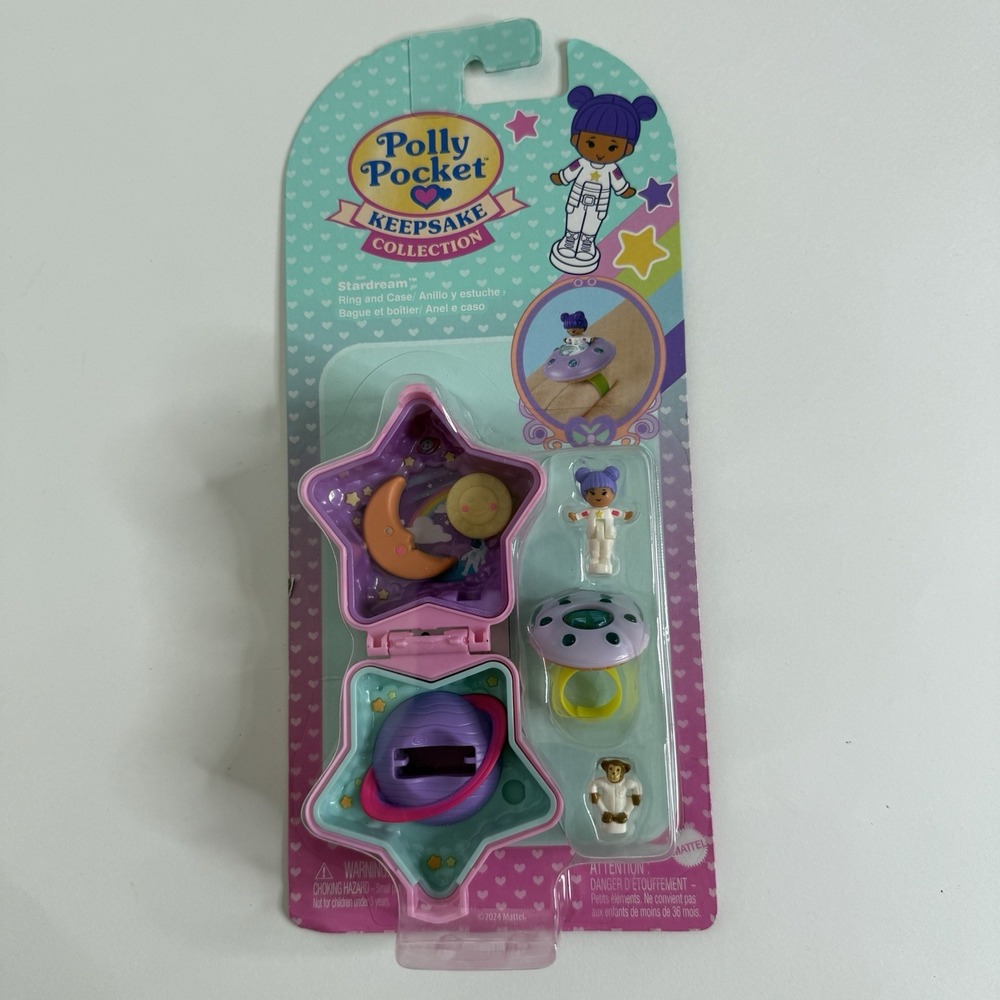 Polly Pocket Keepsake Collection Stardream Ring and Case Box  New